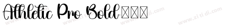 Athletic Pro Bold字体转换